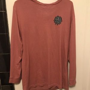 Long sleeve pink Maui and sons shirt